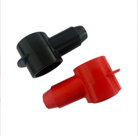 Cubiertas Aislantes de Silicona Rojas y Negras para Terminales de Batería de Automóviles, Barcos y Camiones