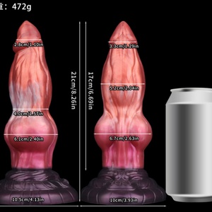 Plug anal pour massage de la prostate, outils sexuels anaux pour hommes, stimulation sexuelle adulte, grand plug anal, plug anal en forme de chien, loup, renard, nœud - Product Image 5