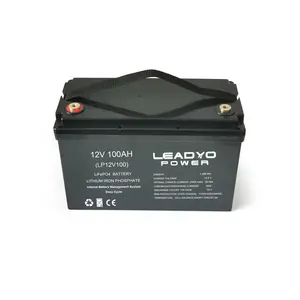 Bateria removível lifepo4 12v 100ah, bateria inteligente bt app bms carro bateria de íon de lítio solar