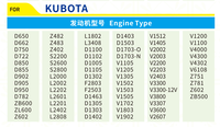 Kit de joints V1505, joint de culasse en métal 16292-03310 supérieur, 1G089-99352 inférieur, 1G089-99365 pour moteurs Kubota, ensemble de pièces de réparation