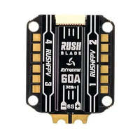 RUSHFPV RUSH BLADE V2 F722 Contrôleur de vol analogique/numérique Extreme 60A 128K BLHELI32 Microcontrôleurs ESC 4in1 Processeurs FPGA