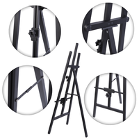 Chevalet géant pliable réglable en métal et aluminium pour studio et peinture