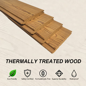 Vendite in fabbrica esclusivo legno cinese di quercia scuro o di colore chiaro trattato termicamente per pannelli a parete - Product Image 6
