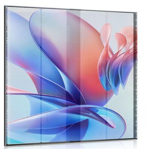 Display LED Ultra Sottile Trasparente P6 ad Alta Trasmittanza, Leggero, per Partizioni in Vetro di Hall d'Albergo, Schermi Pubblicitari 3000cd - Product Image 1