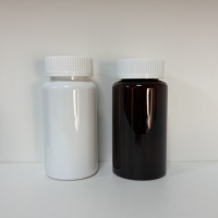 Flacon d'emballage pour capsules de médicaments PET 150 cc noir scellé