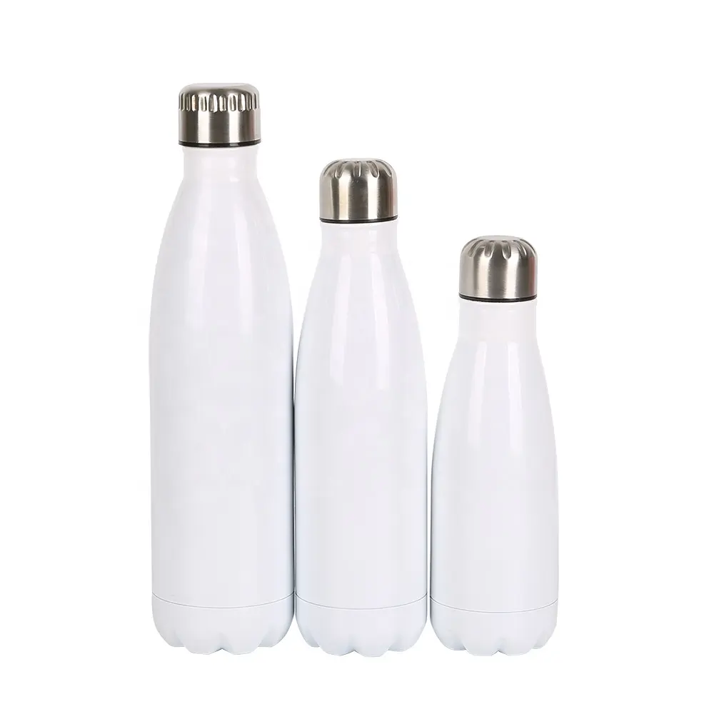 Wholesale stainless steel vacuum small cola bottles capacity of 750  350ML  500ML