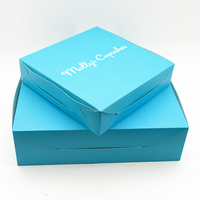 Boîtes à cupcakes personnalisées 2 4 6 12 24 trous et emballage pour pâtisseries de vacances Cupcakes Brownies Boîtes à biscuits en papier de Noël