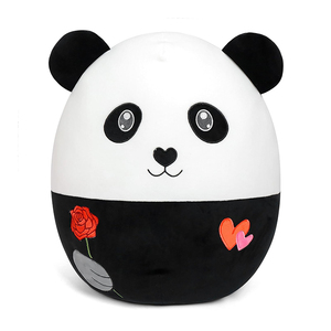 Peluche de Panda Romántico de 16 Pulgadas de Alta Calidad, Almohada de Peluche de Dibujos Animados, Regalo Perfecto para el Día de San Valentín - Product Image 1