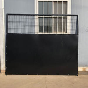 Paneles de Perrera de perro de Metal extraíbles de 4*8*6 pies de alta calidad, enrejado de valla exterior grande para perros y puerta para perros - Product Image 5