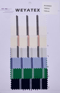 Giá mỗi mét vải may mặc chất liệu vải cotton 100% nhuộm sợi sọc may áo sơ mi nam đặt may - Product Image 4