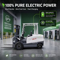 Chariot élévateur électrique à batterie au plomb de 3,5 tonnes avec déplaceur latéral pour la manutention de marchandises en entrepôt, fabriqué en Chine