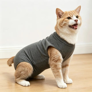 Camiseta de recuperación suave <span class=keywords><strong>para</strong></span> perros, <span class=keywords><strong>para</strong></span> cuidado postoperatorio, chaleco antiarañazos <span class=keywords><strong>para</strong></span> mascotas, <span class=keywords><strong>para</strong></span> gatitos y cachorros, de fábrica - Product Image 1