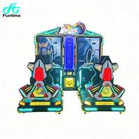 Nouveau simulateur de course interactif à deux joueurs pour borne d'arcade, construction en fer et acrylique, certifié CE, prise en charge de la langue anglaise