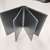 Cubiertas de menú de restaurante A4 personalizadas, carpeta con logotipo en relieve, menú, libro de cuero, 2/4/6/8, soporte de menú de vista para cafeterías, Bar, Hotel