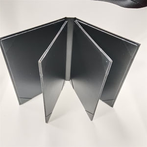 अनुकूलित ए 4 रेस्तरां मेनू में फ़ोल्डर लोगो को एम्बेड डिस्प्ले मेनू बुक चमड़े 2/4/6/<span class=keywords><strong>8</strong></span> दृश्य मेनू धारक कैफे बार होटल के लिए - Product Image 5