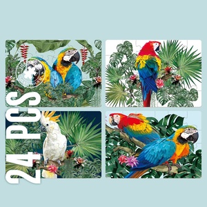 24 pezzi colorato uccello pappagallo <span class=keywords><strong>Puzzle</strong></span> giocattolo per bambini educazione precoce bella arte estetica <span class=keywords><strong>Puzzle</strong></span> Set di gioco per arte della parete - Product Image 2