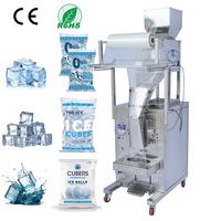 Machine d'emballage verticale automatique Aone pour tubes de glace, glaçons, machine d'emballage de glace de 1 à 5000 g, 10 à 25 sachets/min, pochette en plastique