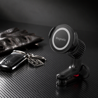 Support magnétique pour téléphone de voiture, fixation sur grille d'aération, rotation à 360°, aimant puissant, support universel pour iPhone GPS, support magnétique auto
