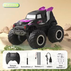 Voiture télécommandée amphibie SJY-Q182 pour l'eau et la terre, 2.4G RC, Monster Truck à grandes roues 1:24, jouet cadeau pour enfants - Product Image 4