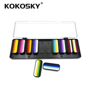 طلاء وجه للأطفال، طلاء جسم جديد بـ 6 ألوان فخرية، طلاء وجه مائي عالي الجودة متعدد الألوان - Product Image 3