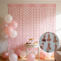 Rideau à franges ondulées brillantes, guirlandes de plumes scintillantes, toile de fond de fête, rideau de porte en guirlande, décoration pour mariage, anniversaire, baby shower