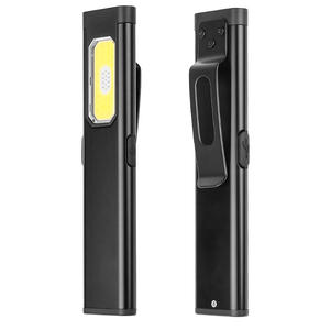 Lampe de poche LED COB portable X615, rechargeable par USB, avec clip et aimant, pour éclairage de travail en extérieur - Product Image 1