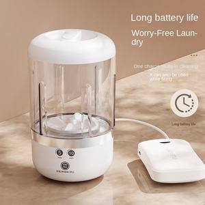 Mini <span class=keywords><strong>machine</strong></span> à <span class=keywords><strong>laver</strong></span>, 2L compacte et <span class=keywords><strong>silencieuse</strong></span>. Dites adieu aux sous-vêtements/chaussettes lavés à la main. Parfait pour Voyage, Dortoir, Usage Quotidien - Product Image 4
