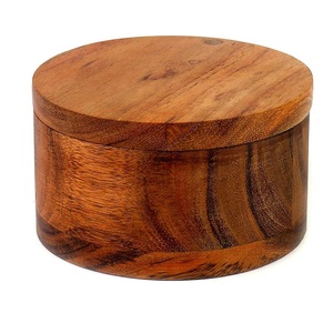 Splendida scatola di sale o <span class=keywords><strong>spezie</strong></span> in <span class=keywords><strong>legno</strong></span> di Acacia <span class=keywords><strong>porta</strong></span> condimenti alle erbe unici - Product Image 1