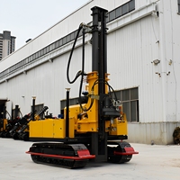Machine de pilonnage de voie hydraulique à haut rendement Pilote de pile solaire Mât de conception télescopique Ventes directes d'usine