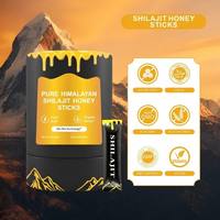 Bâtonnets de miel de Shilajit pur de l'Himalaya HDK 30 x 8g, résine de Shilajit 400mg, safran, acide fulvique, supplément OEM ODM