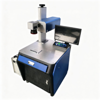 Nouvelle machine de marquage laser UV haute précision 5W 10W à refroidissement par eau, de type banc, pour matériaux métalliques et non métalliques, compatible DXF/AI