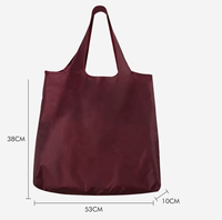 Sac de courses pliable en gros, réutilisable, pliable, avec impression de logo personnalisé, sac pliable portable
