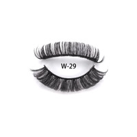 QingDao Cils Professionnel Usine Produit Style Russe Bande Faux Vison Cils Logo Personnalisé Accepté