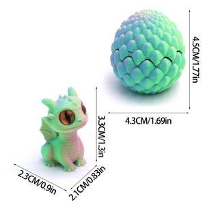 Figuras Decorativas Impresas en 3D, Huevo de Dragón con Dragón Pequeño en el Interior, Adecuado para Decoración del Hogar y Escritorio - Product Image 5