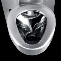 Vente flash : WC à sortie au sol, prix compétitif, acier inoxydable, WC en acier inoxydable pour prison