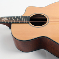 Factory OEM Professional Solid Mahogany Neck Handmade High Quality Acoustic Electric Guitar