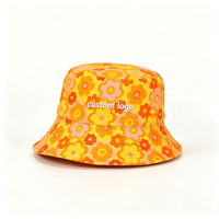 Chapeau de pêcheur réversible de luxe imprimé en gros, double face, pour l'été, avec logo personnalisé