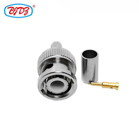 Usine Q9 BNC mâle RF connecteur prise broche à sertir pour RG58 LMR195 RG223U RG400 câble RG-142 laiton matériel 50Ohm connecteurs vidéo
