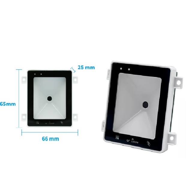 Fixed Mount Wired Bar Code Scanner Barcode Reader Omnidirectional 2D Barcode RFID Reader Security System