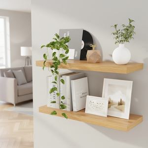 <span class=keywords><strong>Étagère</strong></span> murale flottante en bois <span class=keywords><strong>de</strong></span> haute qualité, vente directe d'usine, pour le rangement à la maison, dans le salon ou la chambre. - Product Image 2