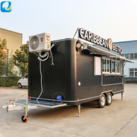 Camion de restauration entièrement équipé Chammp avec remorque de restauration rapide homologuée DOT, chariot à glaces, pizza, café, hot-dogs, remorque de concession