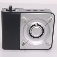 Brûleur à gaz portable simple haut de gamme en acier inoxydable léger, manuel, au propane/butane, pour le camping