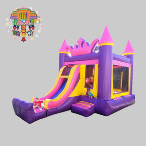 Château gonflable pour enfants Nova Brand, en PVC commercial, écologique, 4x4x4m, capacité de 5 personnes, toboggan extérieur - Product Image 4