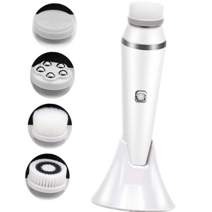 OEM/ODM Design <b>Sonic</b> Silicone Electric Deep Cleaning Facial Cleansing Brush Scrubber Face Skin Cleanser - Product Image 1