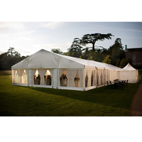 Tente en aluminium résistante à la pluie pour les mariages de 100 invités Tentes en PVC 5X10 à usage intensif pour les événements