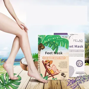 MELAO Custom Foot Peel Mask Sheet Mask Peeling Pack Exfoliating Moisturizing Feet Skin Care Foot Masking Socks Spa Private Label