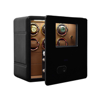 Boîte de rangement sécurisée pour montres avec lecteur d'empreintes digitales biométrique de luxe, pour 6 montres, avec moteur silencieux Mabuchi, coffre-fort pour collection privée