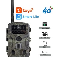 TUYA 4G LTE SIM-kaart slimme beveiligingscamera TUYA808 30MP 2K 30FPS buiten jacht trail PIR sport verborgen bewaking op afstand