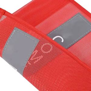 Bandera de Seguridad para Camiones y Remolques de Construcción, de Malla Naranja, Tamaño Personalizado, con Cinta Reflectante - Product Image 3