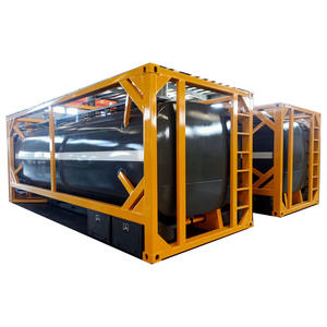 Réservoir d'acide <span class=keywords><strong>H2SO4</strong></span> concentré de 20 pieds Conteneur de réservoir en acier inoxydable 304 pour alcool avec fentes pour chariot élévateur - Product Image 1